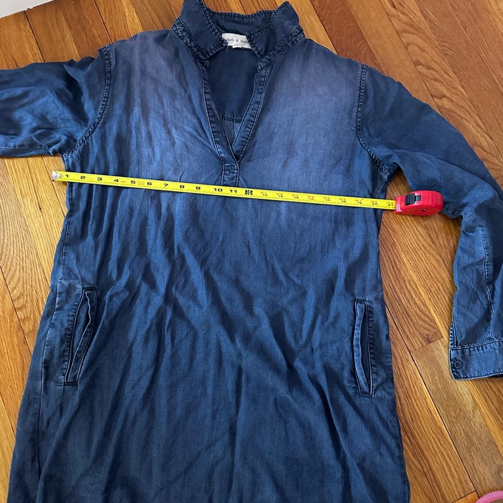 Anthropologie cloth & stone chambray dress - Picture 2 of 5